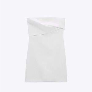 ZARA White Linen Dress